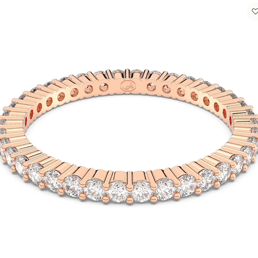 Swarovski Matrix Vittore ring eternity band size 55 ROSE GOLD eternity ring